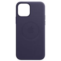 Apple Coque Leather MagSafe iPhone 12 Mini - Deep Violet