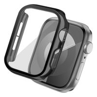 imoshion Coque rigide brillante à couverture complète pour Apple Watch Series 4 / 5 / 6 / SE - 40 mm - Noir