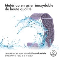 imoshion Bracelet magnétique milanais  - Connexion universelle 22 mm - Taille S - Violet