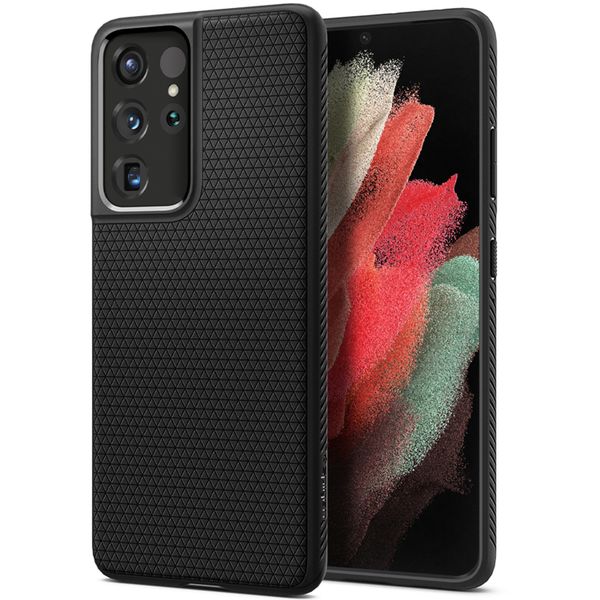 Spigen Coque Liquid Air™ Samsung Galaxy S21 Ultra - Noir