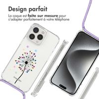 imoshion Coque Design avec cordon Apple iPhone 15 Pro - Sandstone Dandelion