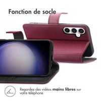 imoshion Étui de télephone portefeuille Samsung Galaxy S23 FE - Bordeaux