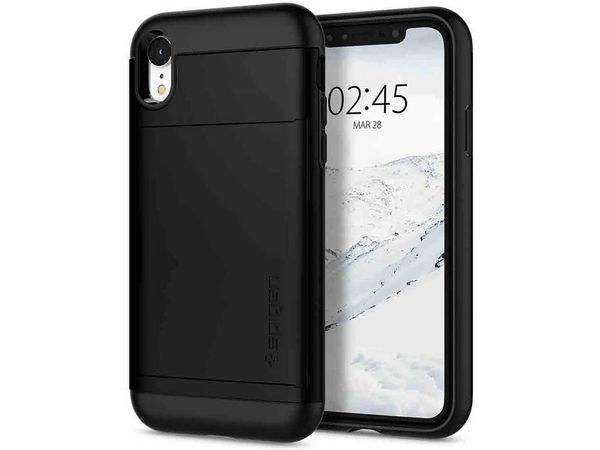 Spigen Coque Slim Armor CS iPhone Xr - Noir