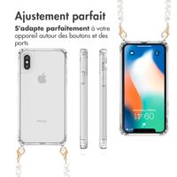 imoshion Coque avec dragonne + ﻿bracelet iPhone X / Xs - Perles cœurs