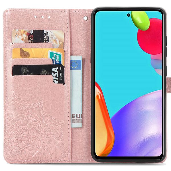 imoshion Etui de télephone Mandala Samsung Galaxy A52(s) (5G/4G) - Rose Doré