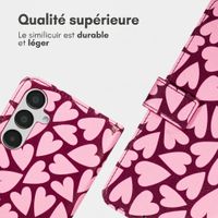 imoshion Étui de télephone portefeuille Design Samsung Galaxy A55 - Hearty Blush