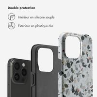 Selencia Coque arrière Vivid Tough iPhone 15 Pro Max - Chic Terazzo