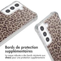 imoshion Coque Design avec cordon Samsung Galaxy S21 FE - Leopard Mood