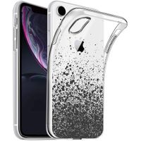 imoshion Coque Design iPhone Xr - Eclaboussures - Noir