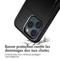 imoshion Coque arrière avec porte-cartes Apple iPhone 13 Pro Max - Noir
