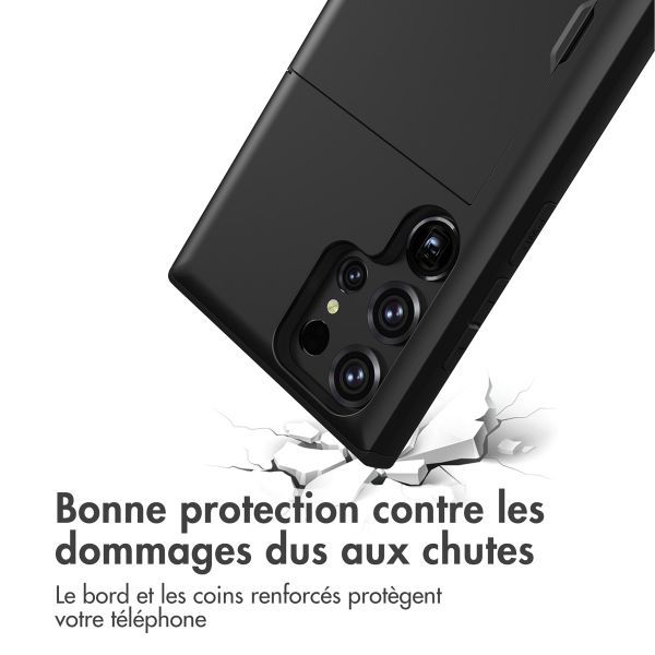 imoshion Coque arrière avec porte-cartes Samsung Galaxy S23 Ultra - Noir