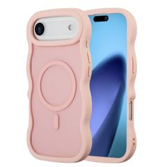 Selencia Coque arrière Wavy avec MagSafe Apple iPhone Air - Soft Pink