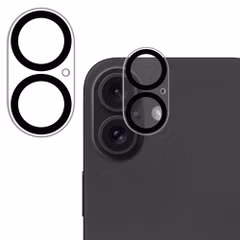 imoshion Protection Caméra en verre trempé 2 Pack pour Apple iPhone 16 / 16 Plus / 17 - Noir