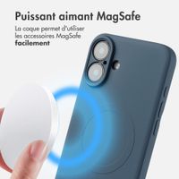imoshion Coque Couleur avec MagSafe Apple iPhone 16 - Bleu foncé