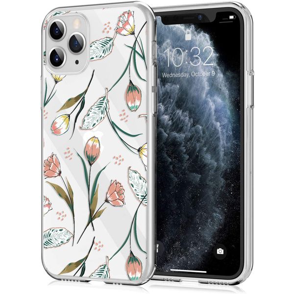 imoshion Coque Design iPhone 11 Pro - Fleur - Rose / Vert