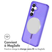 imoshion Coque Pailletée avec MagSafe Samsung Galaxy S24 - Paillettes Violet