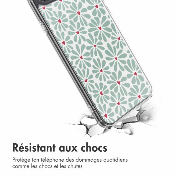 imoshion Coque Design Apple iPhone SE (2022 / 2020) / 8 / 7 - Bloom Love Sage Green