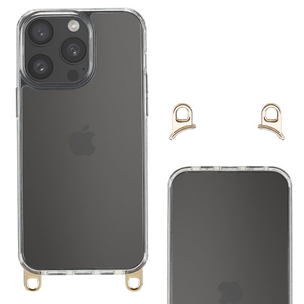 Selencia Coque arrière avec crochets amovibles Apple iPhone 15 Pro Max - Transparent