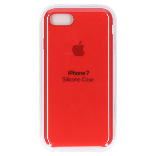 Apple Coque en silicone Apple iPhone SE (2022 / 2020) / 8 / 7 - Red