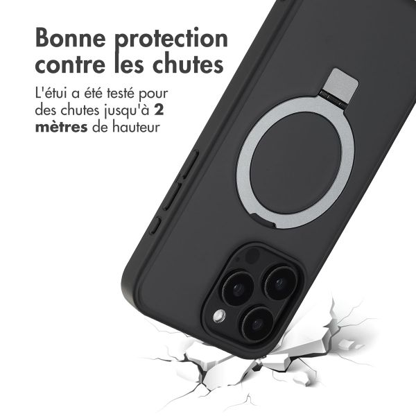 Accezz Coque Ring Stand avec MagSafe Apple iPhone 15 Pro Max - Noir