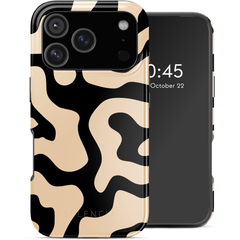 Selencia Coque arrière Vivid avec MagSafe Apple iPhone 17 Pro - Art Wave Black
