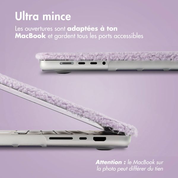 imoshion Teddy Hard Cover MacBook Pro 14 pouces (2021 / 2023 M3 chip / 2024 M4 chip) - A2442 / A2779 / A2918 / A3112 / A3185 / A3401 - Lavender Lilac