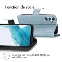 imoshion Etui de téléphone portefeuille Luxe Samsung Galaxy A34 (5G) - Bleu clair