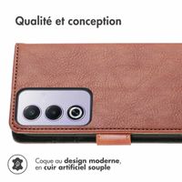 imoshion Étui de télephone portefeuille Oppo A80 5G - Marron