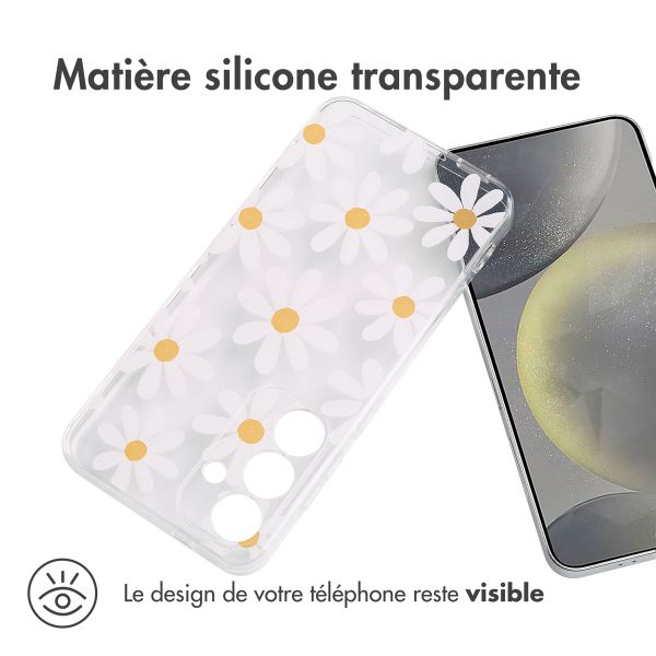 imoshion Coque Design Samsung Galaxy S25 - Daisy Flower