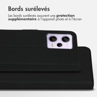 Accezz Étui de téléphone portefeuille Wallet Xiaomi Redmi Note 12 Pro / Xiaomi Poco X5 Pro 5G - Noir