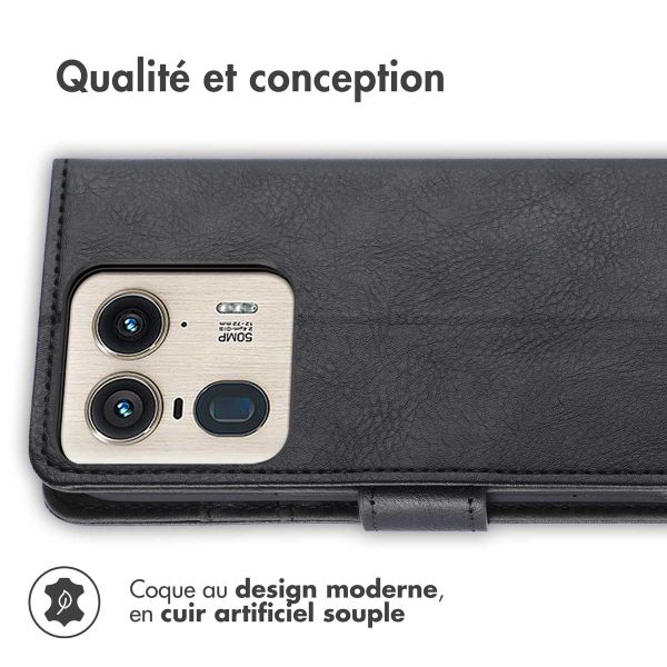 imoshion Étui de télephone portefeuille Motorola Edge 50 Ultra - Noir
