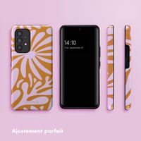 Selencia Coque arrière Vivid Tough Samsung Galaxy A53 - Modern Bloom Pink