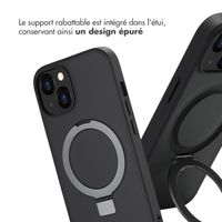 Accezz Coque Ring Stand avec MagSafe iPhone 14 - Noir