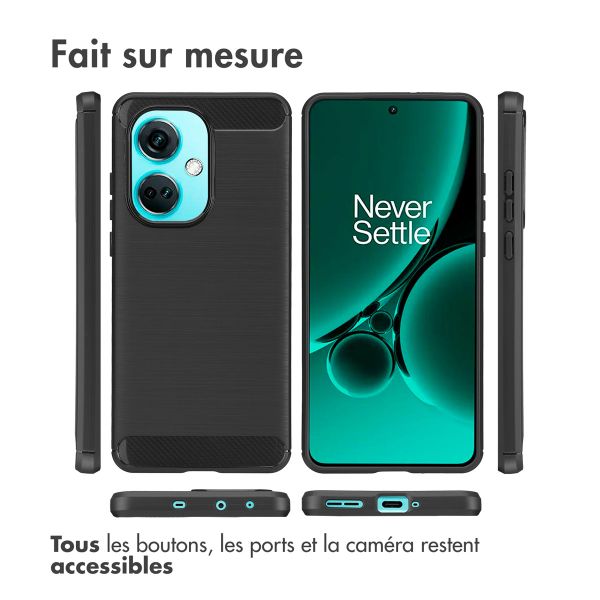 imoshion Coque Brushed OnePlus Nord CE 3 - Noir