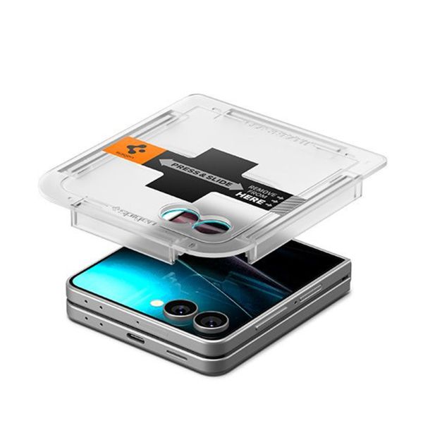 Spigen EZ Fit Glas.tR avec plateau d'installation - 1 pack Samsung Galaxy Z Flip 7