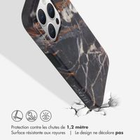 Selencia Aurora Coque Fashion Apple iPhone 15 Pro - Onyx Black Marble