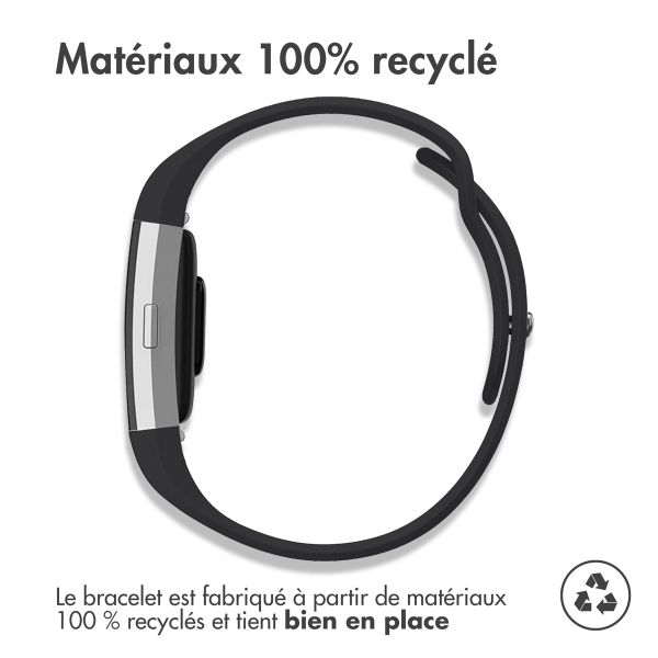 imoshion Bracelet sportif en silicone Fitbit Charge 2 - Noir / Lime