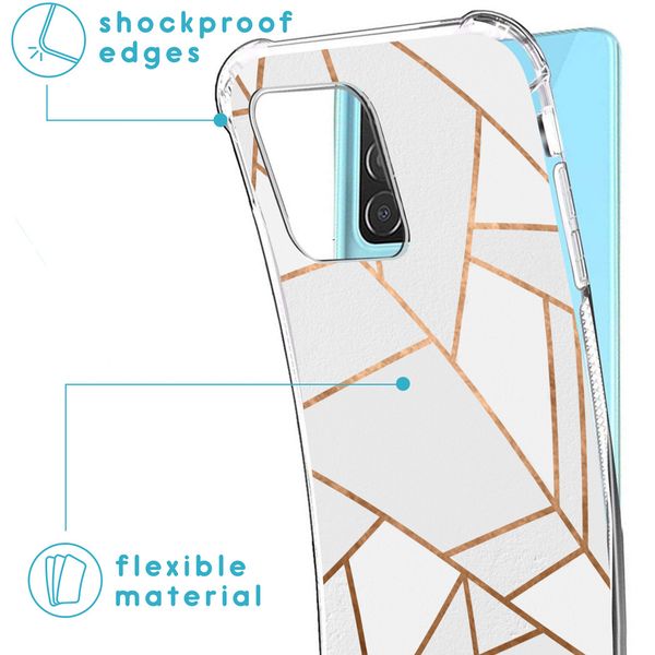 imoshion Coque Design avec cordon Samsung Galaxy A52(s) (5G/4G) - White Graphic