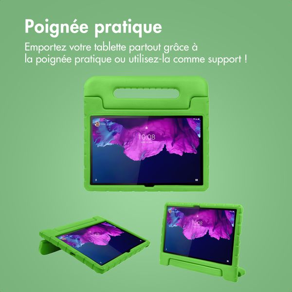 imoshion Coque kidsproof avec poignée Lenovo Tab P11 / P11 Plus - Vert