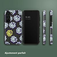 Selencia Coque arrière Vivid Samsung Galaxy S23 - Wavy Smiley Green