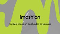 imoshion Support de téléphone pour vélo avec powerbank – résistant aux éclaboussures – 5000 mAh – Noir