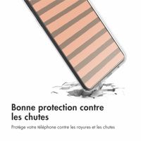 imoshion Coque Design Samsung Galaxy A51 - Striped peach reverse