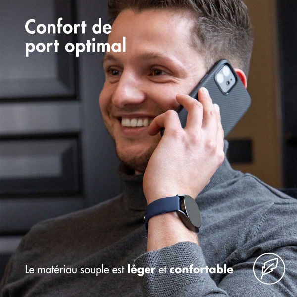 imoshion Bracelet sport en silicone  - Connexion universelle 20 mm - Bleu foncé