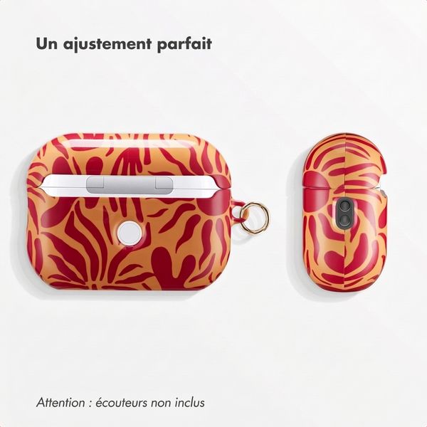 Selencia Coque Vivid  Apple AirPods Pro 2 - Tropical Vibes Apricot
