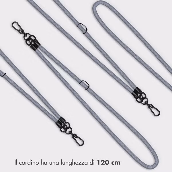 imoshion ﻿Cordon de téléphone universel taille unique - 10 mm d'épaisseur - Gris foncé