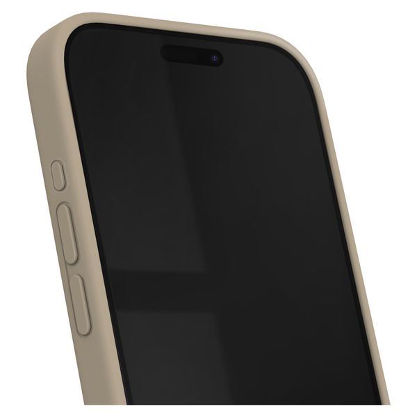iDeal of Sweden Coque en silicone avec MagSafe Apple iPhone 15 Pro - Beige
