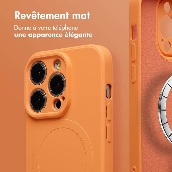 imoshion Coque Couleur avec MagSafe Apple iPhone 14 Pro - Neon Orange