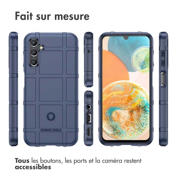 imoshion Coque Rugged Shield Samsung Galaxy A14 (5G/4G) - Bleu foncé