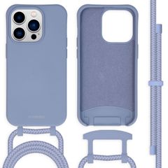 imoshion Coque de couleur avec cordon amovible Apple iPhone 14 Pro - Ash Blue