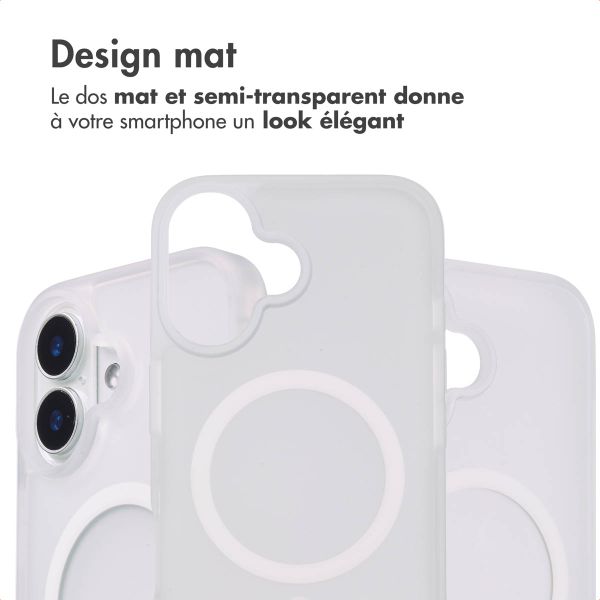 imoshion Coque Color Guard avec MagSafe iPhone 16 - Blanc